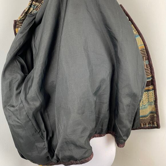 Vintage White Stag Tapestry Jacket Large Cottagecore Gandmacore - Picture 7 of 7